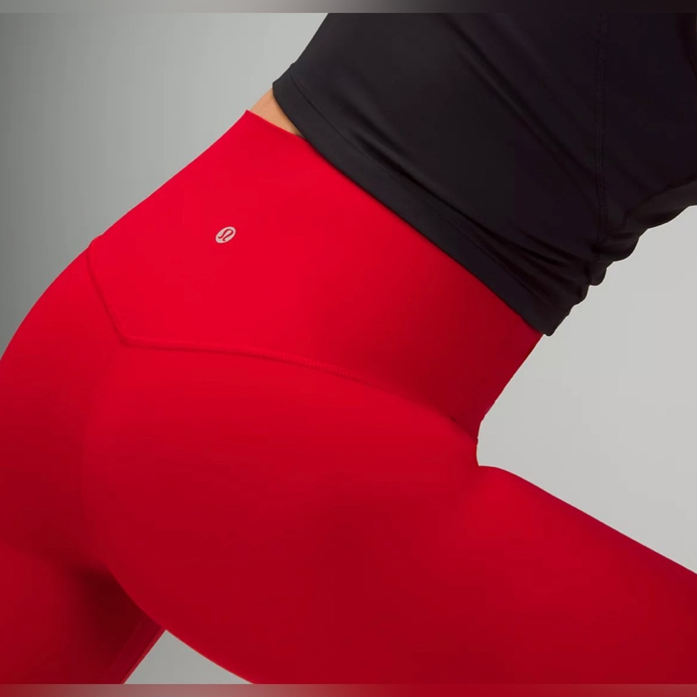 Lululemon Athletica Red Leggings size 12